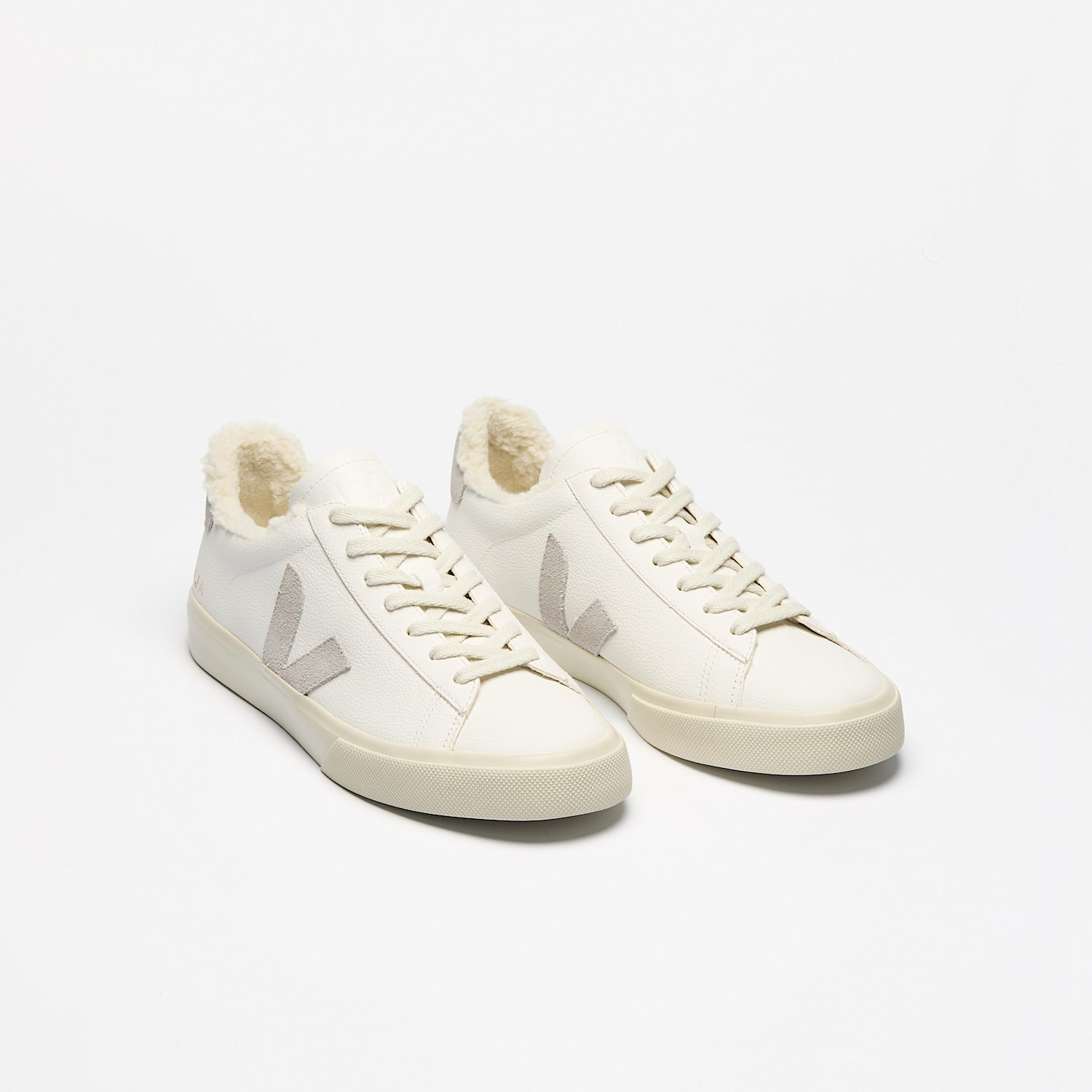 CAMPO FURED LEATHER WHITE LIGHT GREY | Women's Footwear | Veja | CW0520571A CAMPO FURED LEATHER WHITE LIGHT GREY | Women's Footwear | Veja | CW0520571A