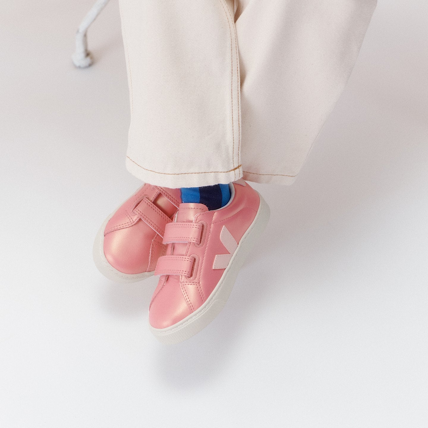 ESPLAR LEATHER GLIMMER PETALE | Kids Footwear | Veja | SV0521492 ESPLAR LEATHER GLIMMER PETALE | Kids Footwear | Veja | SV0521492
