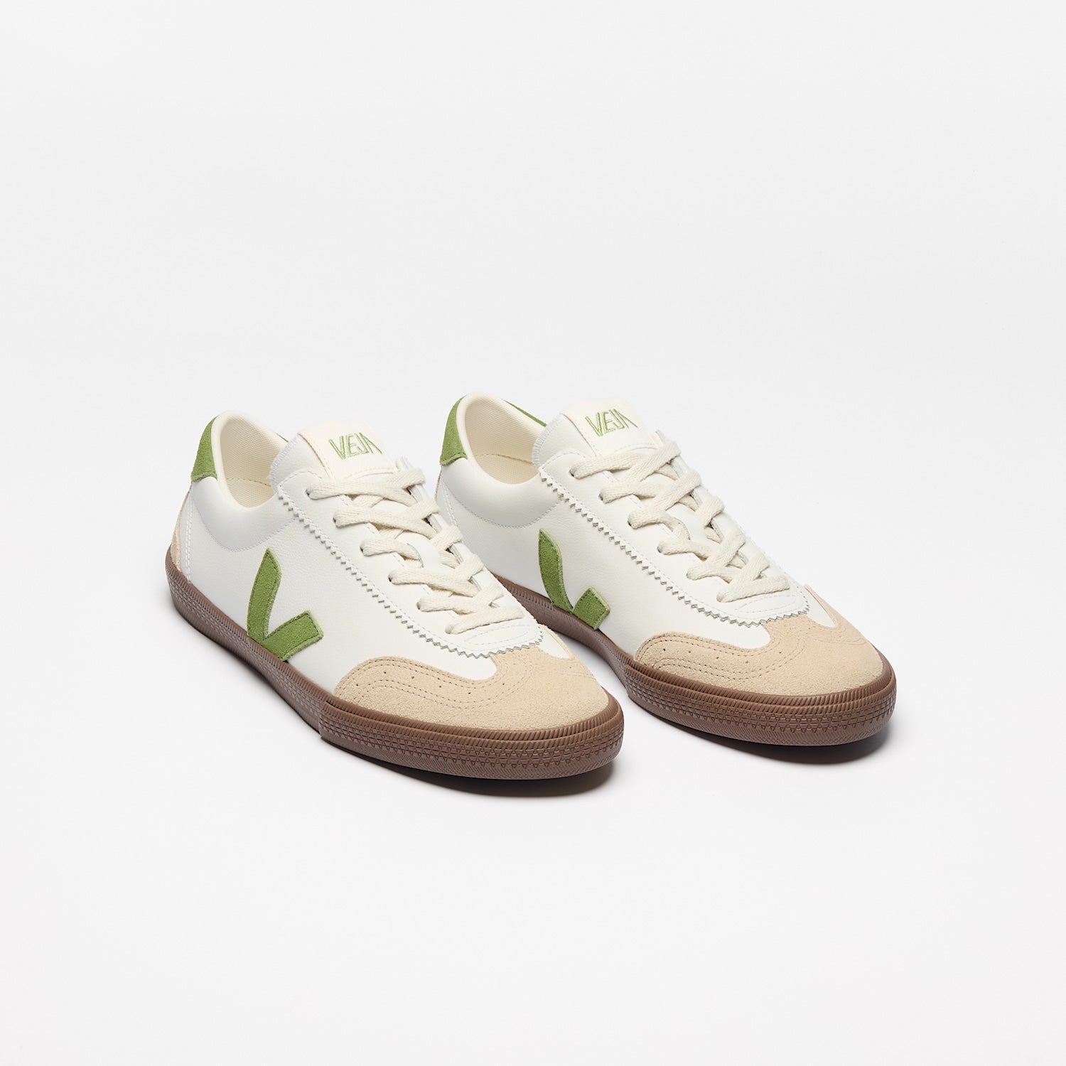 VOLLEY LEATHER WHITE KIWI BARK W | Women's Footwear | Veja | VO2020875A VOLLEY LEATHER WHITE KIWI BARK W | Women's Footwear | Veja | VO2020875A
