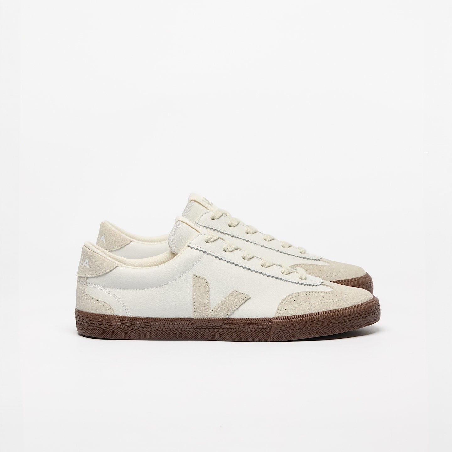 VOLLEY LEATHER WHITE NATURAL BARK | Women's Footwear | Veja | VO2021383A VOLLEY LEATHER WHITE NATURAL BARK | Women's Footwear | Veja | VO2021383A