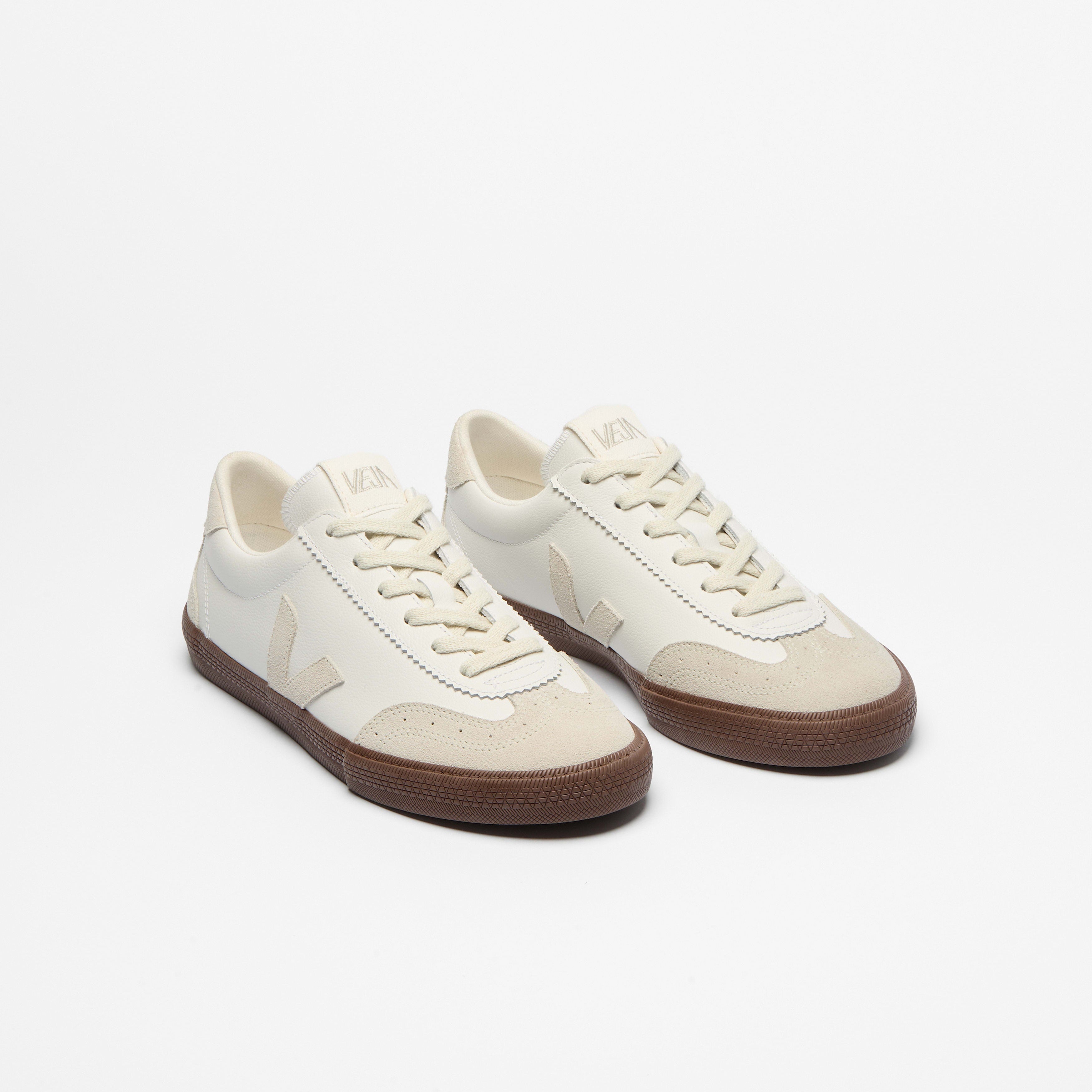 VOLLEY LEATHER WHITE NATURAL BARK | Women's Footwear | Veja | VO2021383A VOLLEY LEATHER WHITE NATURAL BARK | Women's Footwear | Veja | VO2021383A
