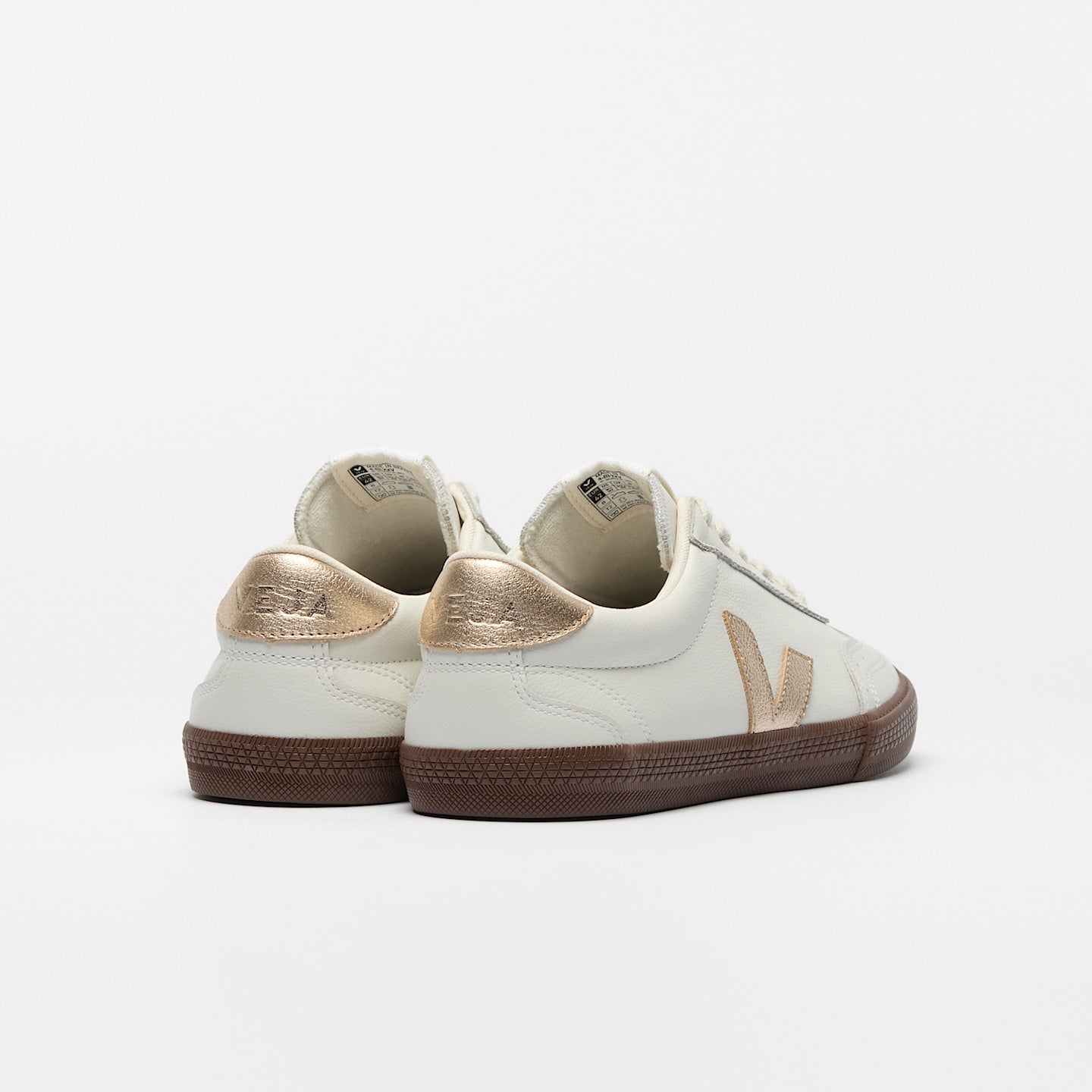 VOLLEY LEATHER WHITE PLATINE BARK | Women's Footwear | Veja | VO2021413A VOLLEY LEATHER WHITE PLATINE BARK | Women's Footwear | Veja | VO2021413A
