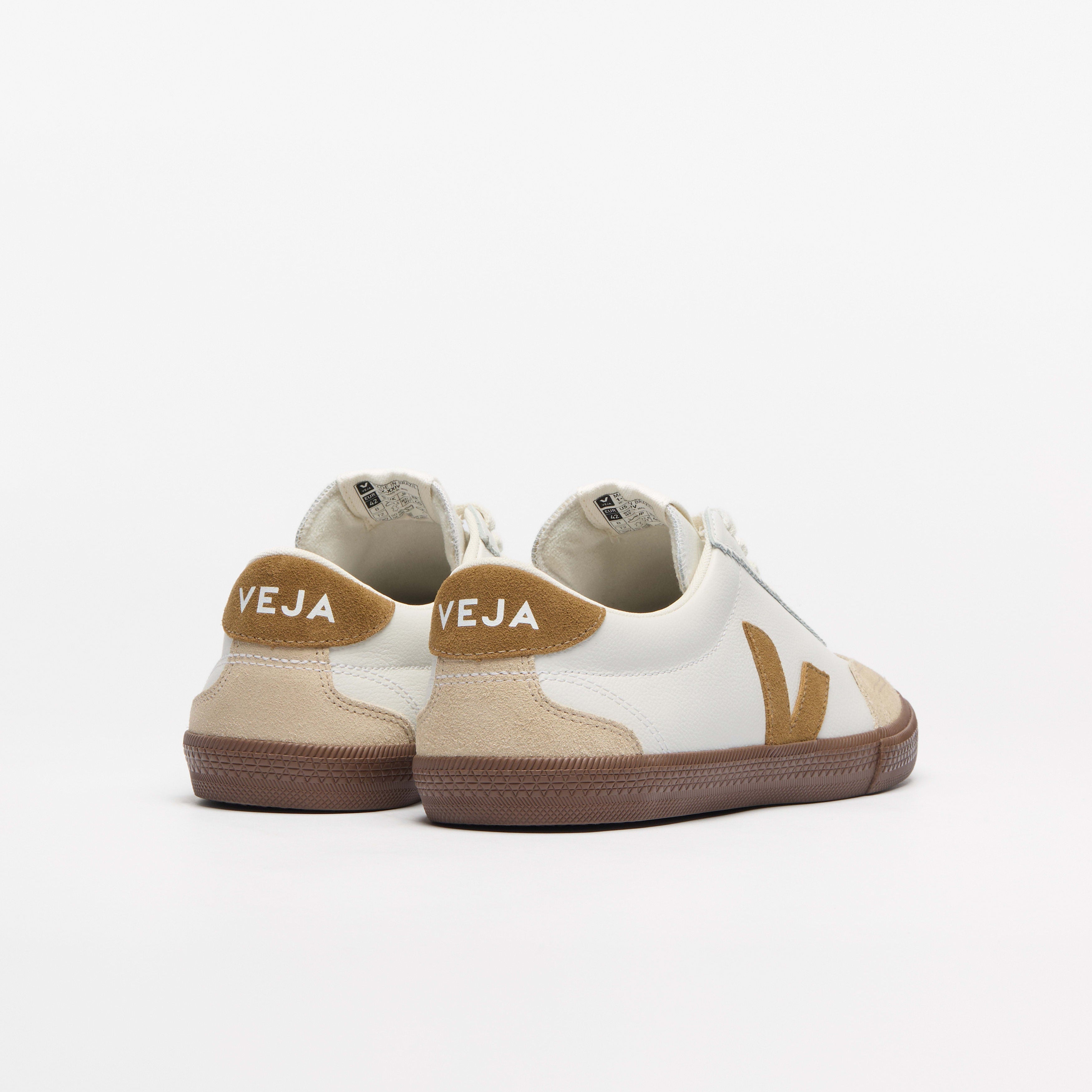 VOLLEY LEATHER WHITE TENT BARK | Women's Footwear | Veja | VO2003720A VOLLEY LEATHER WHITE TENT BARK | Women's Footwear | Veja | VO2003720A