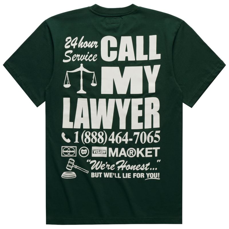 24 Hr Lawyer Service Pocket Tee Evergreen MARKET