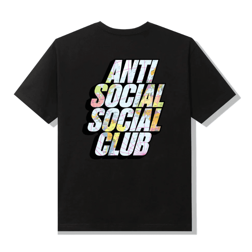 Drop A Pin Black Tee Anti Social Social Club