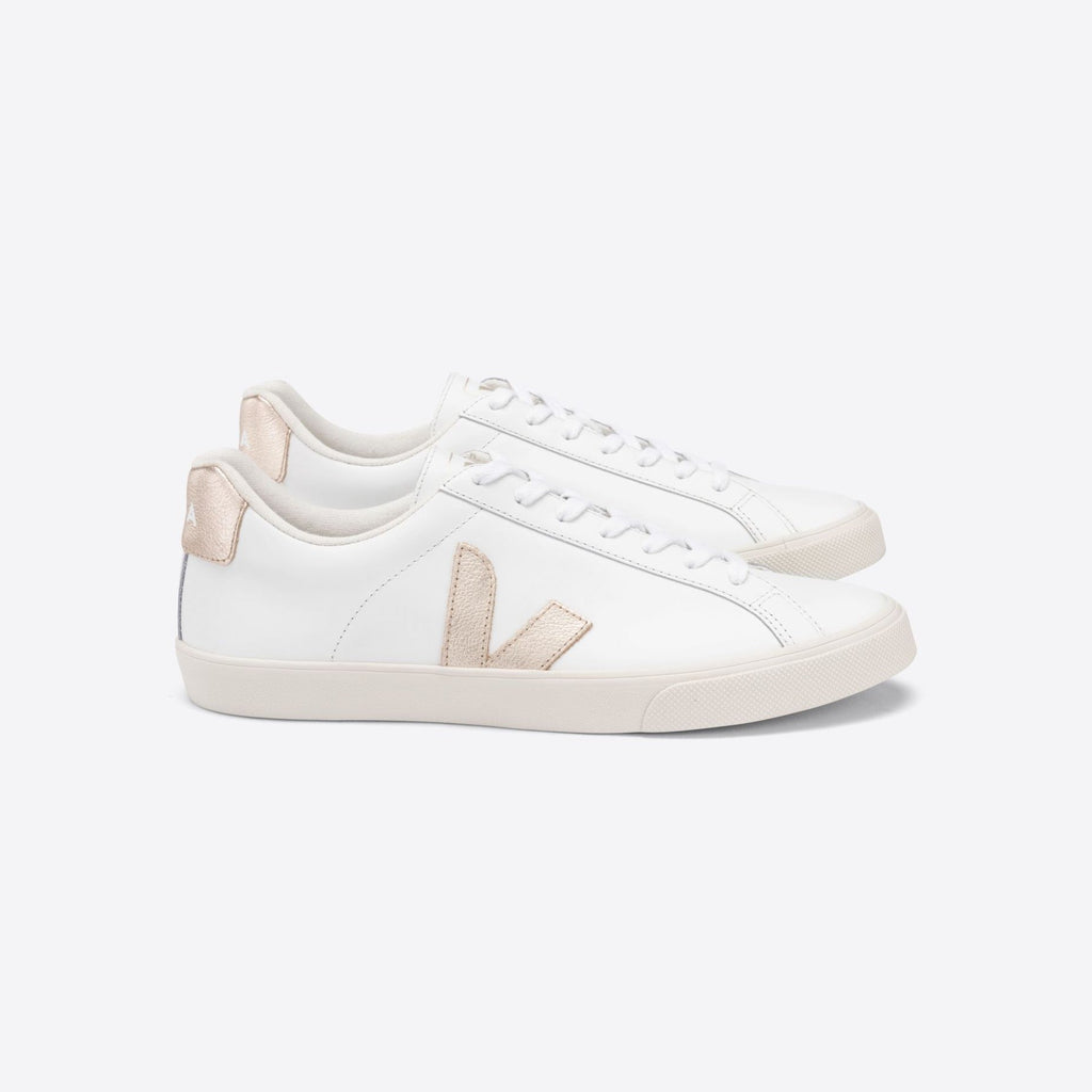 ESPLAR LEATHER WHITE PLATINE Veja