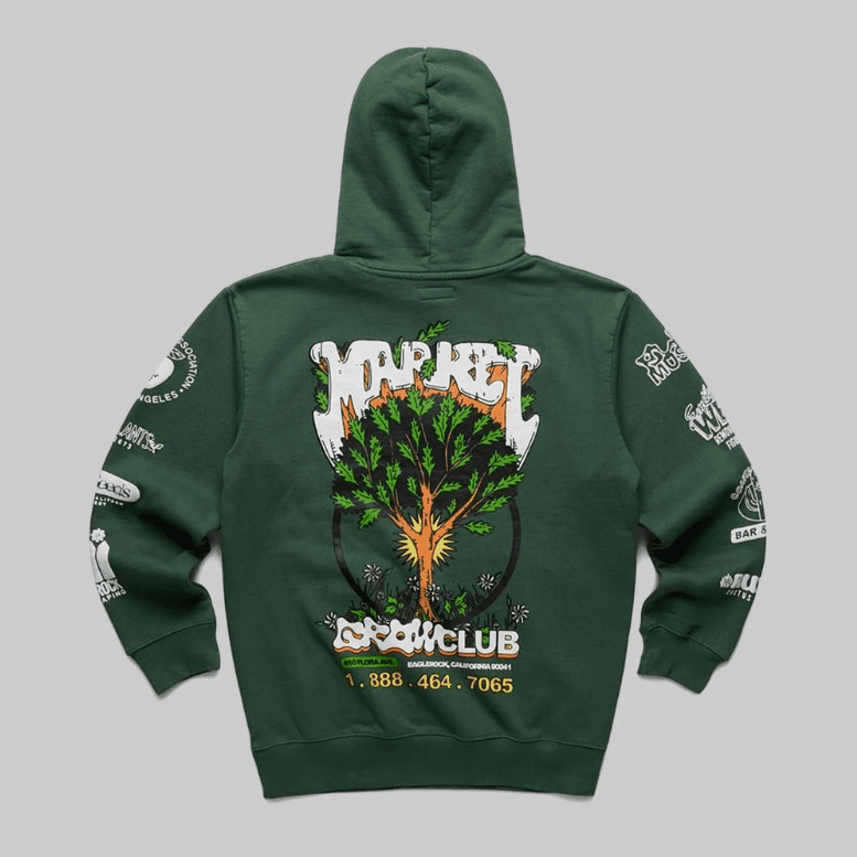 Growclub Hoodie Jade MARKET