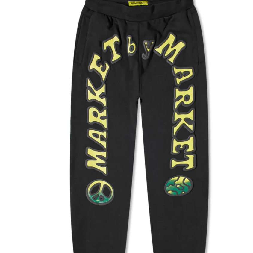 Market Cali Lock Gradient Sweatpants Black MARKET