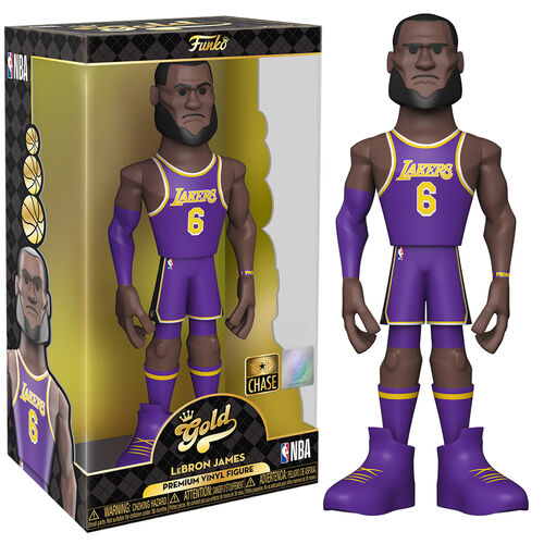 NBA Lakers LeBron James City Uniform 5-Inch Vinyl Gold Figure with Chase Funko