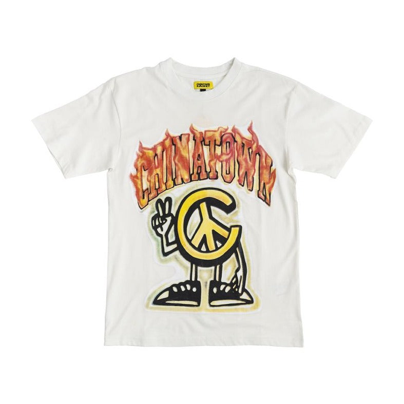 Peace Guy Flame Arc T-Shirt MARKET