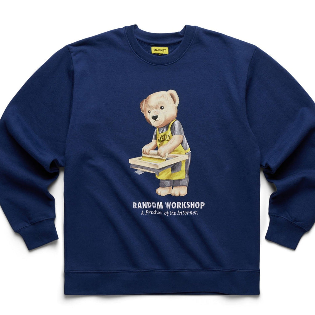 Random Workshop Bear Crewneck Navy MARKET