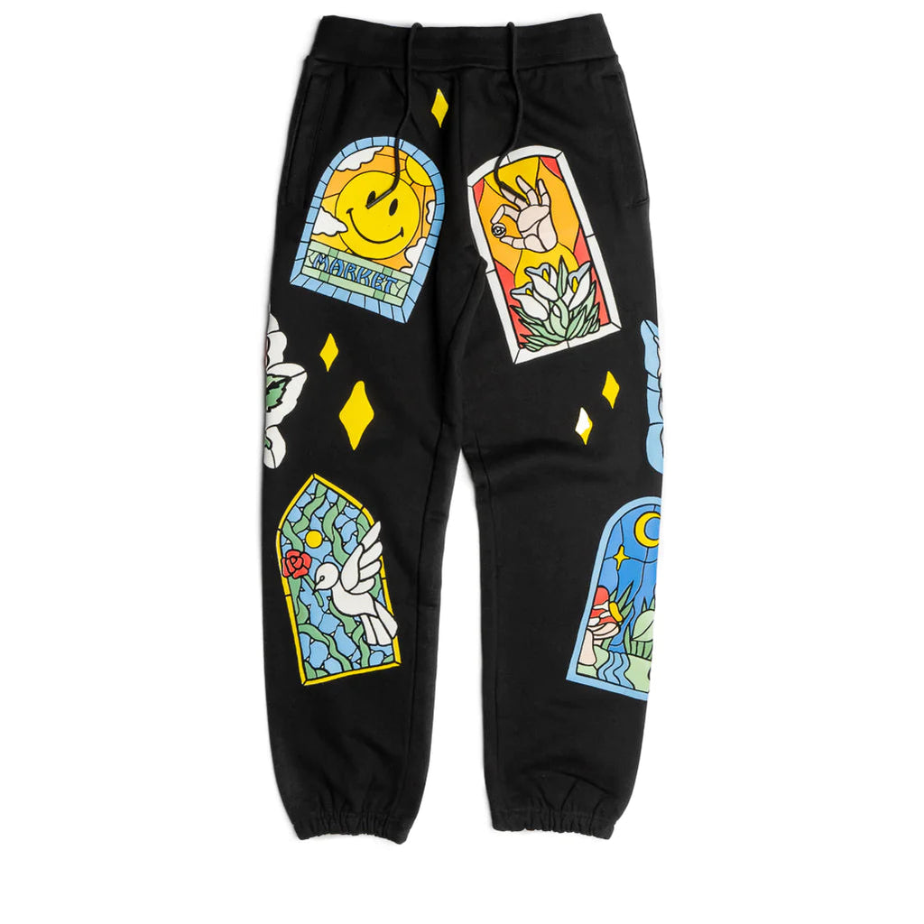 Smiley Cathedral Glass Sweatpants MARKET