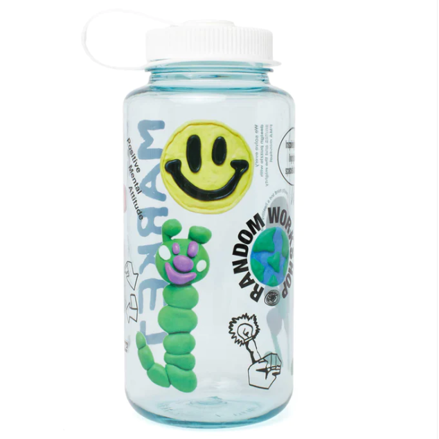 Smiley Collage Water Bottle MARKET