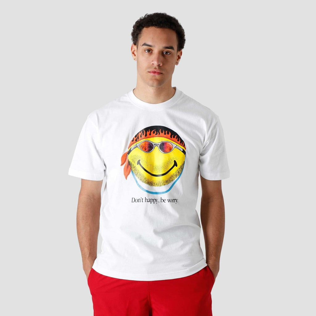 Smiley Don’T Happy, Be Worry Tee White MARKET