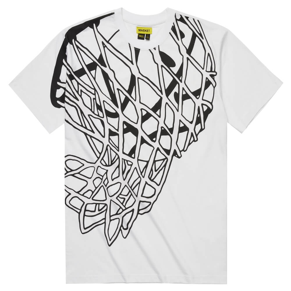 Smiley In The Net Uv T-Shirt White MARKET