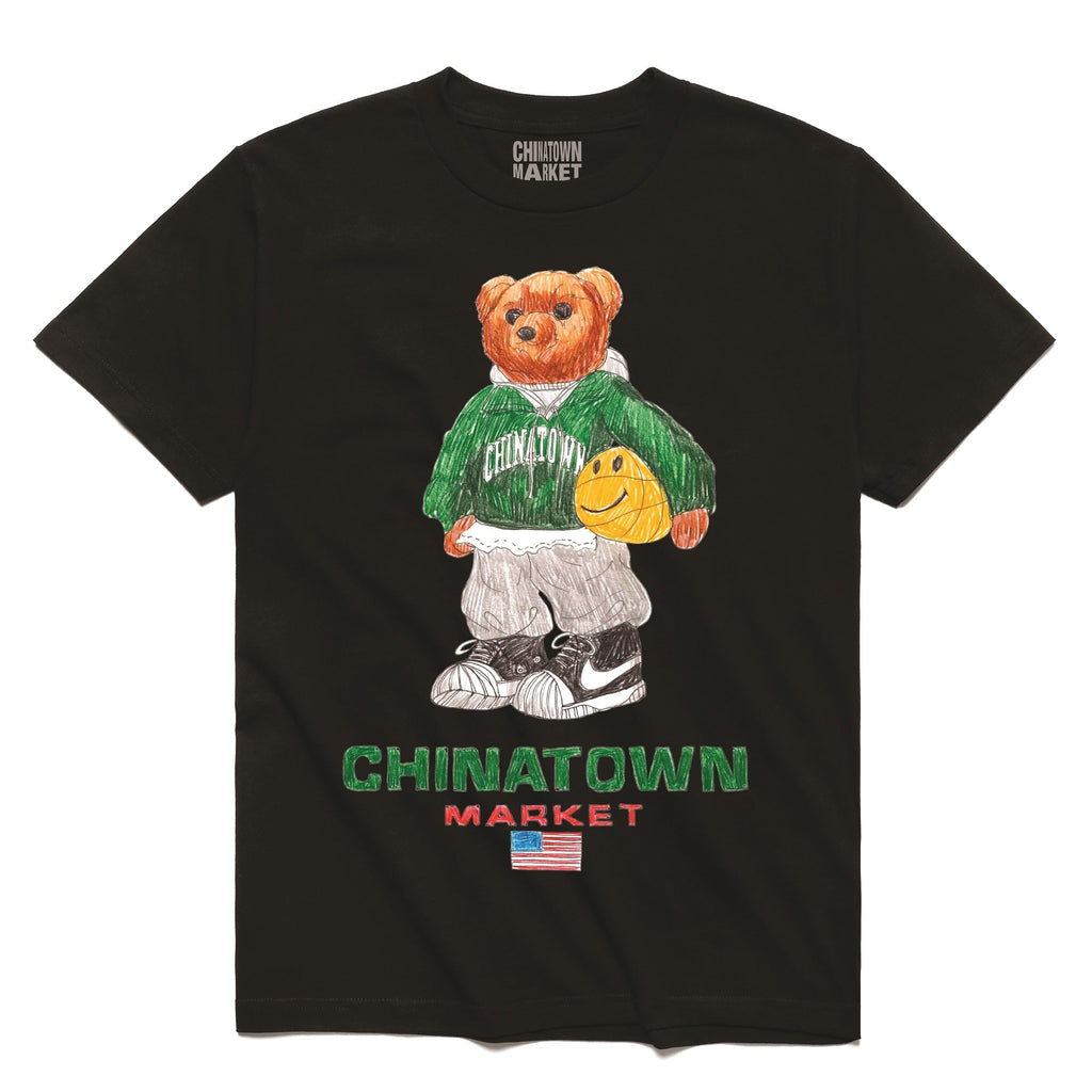 Smiley Sketch Basketball Bear Tee MARKET