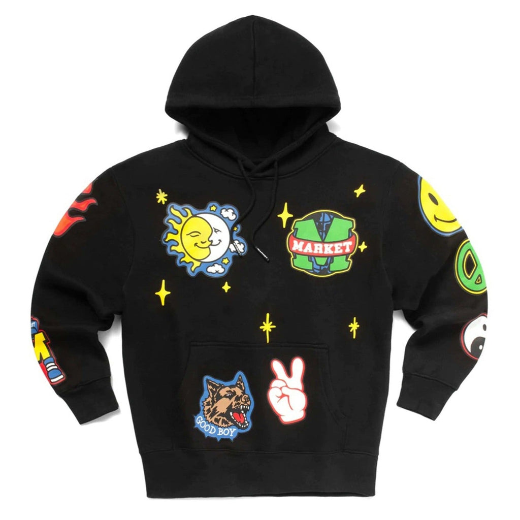 Smiley Start Within Stars Hoodie MARKET