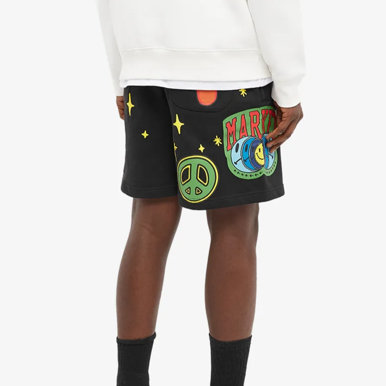 Smiley Start Within Stars Sweatshorts MARKET