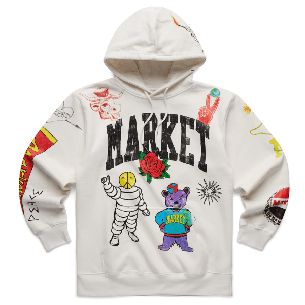 Varsity Hand-Drawn Hoodie MARKET