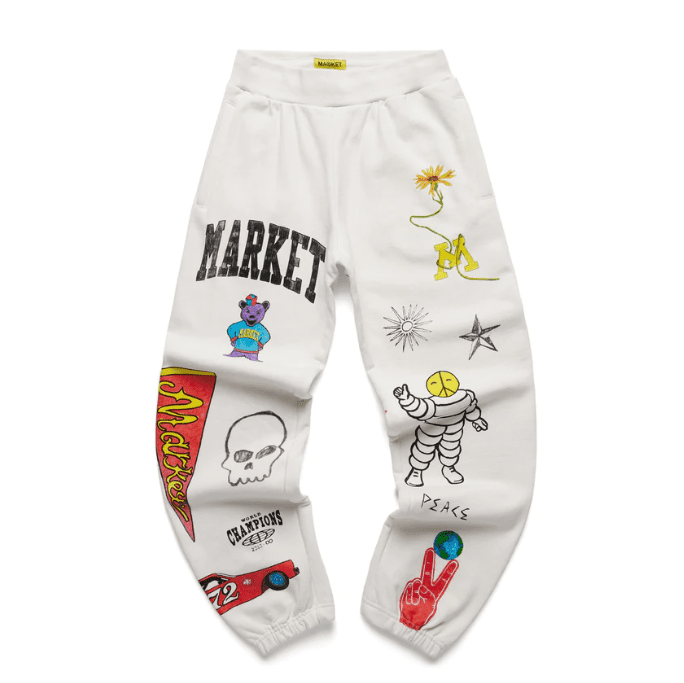 Varsity Hand-Drawn Sweatpants MARKET